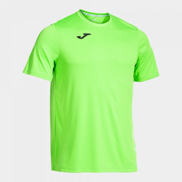 Joma Camiseta Manga Corta Combi en color Verde Fluor - padel Joma