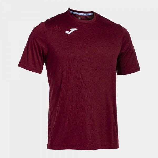Joma Camiseta Manga Corta Combi en color Burdeos - padel Joma