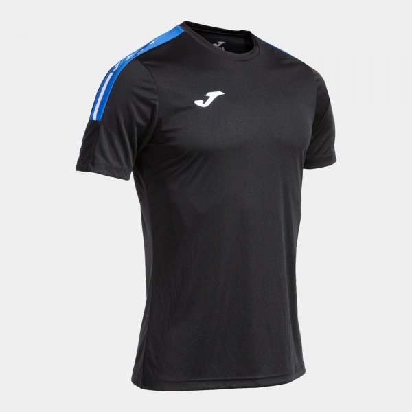 Joma Camiseta Manga Corta Olimpiada en color Negro Royal - padel Joma