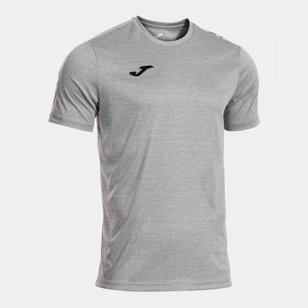 Joma Camiseta Manga Corta Olimpiada en color Gris Melange Negro - padel Joma