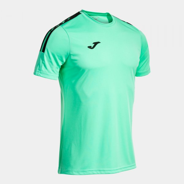 Joma Camiseta Manga Corta Olimpiada en color Verde Negro - padel Joma