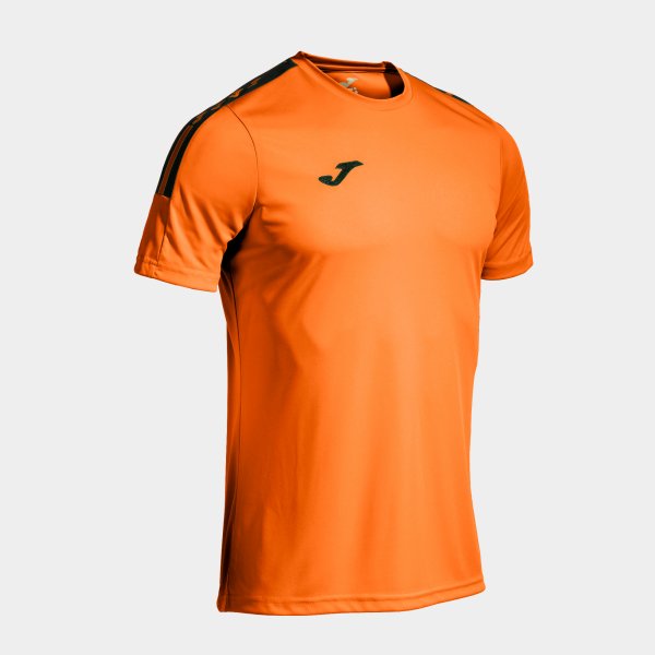Joma Camiseta Manga Corta Olimpiada en color Naranja Negro - padel Joma