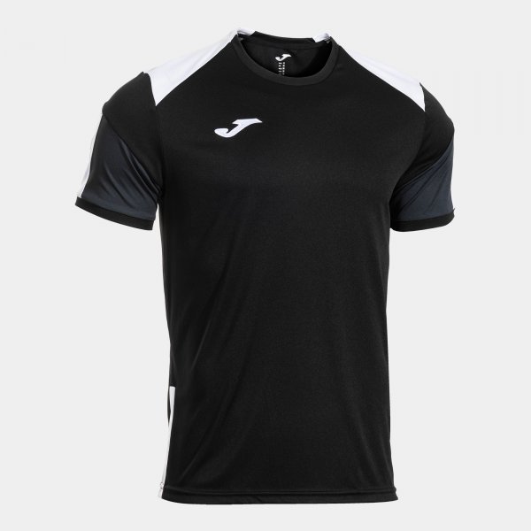 Joma Camiseta Manga Corta Danubio IV en color Negro Blanco - padel Joma