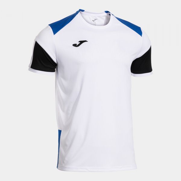 Joma Camiseta Manga Corta Danubio IV en color Blanco Royal - padel Joma