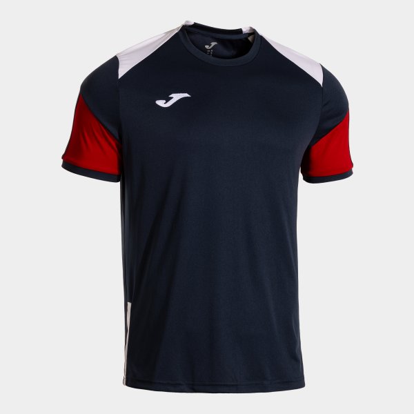 Joma Camiseta Manga Corta Danubio IV en color Dark Navy Blanco - padel Joma