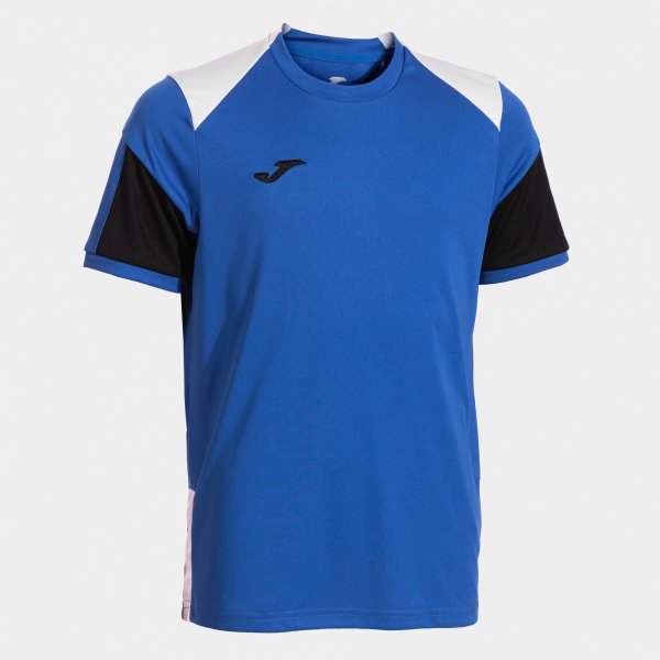 Joma Camiseta Manga Corta Danubio IV en color Royal Negro - padel Joma
