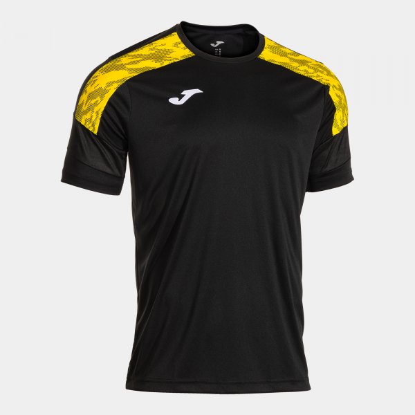 Joma Camiseta Manga Corta Championship VIII en color Negro Amarillo - padel Joma