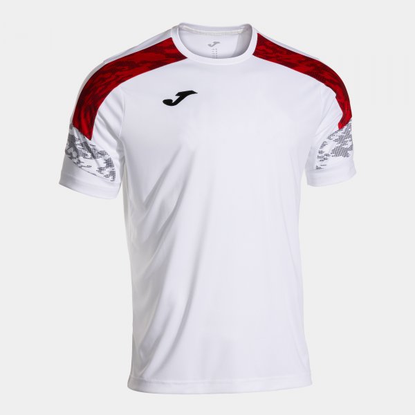 Joma Camiseta Manga Corta Championship VIII en color Blanco Rojo - padel Joma