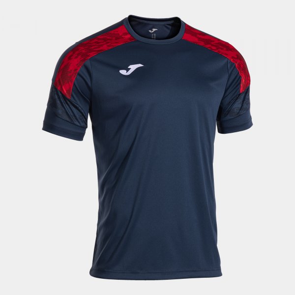 Joma Camiseta Manga Corta Championship VIII en color Dark Navy Rojo - padel Joma