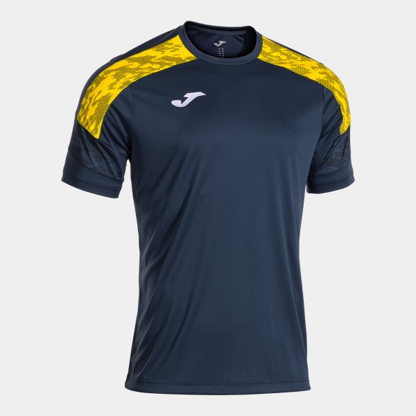 Joma Camiseta Manga Corta Championship VIII en color Dark Navy Amarillo - padel Joma