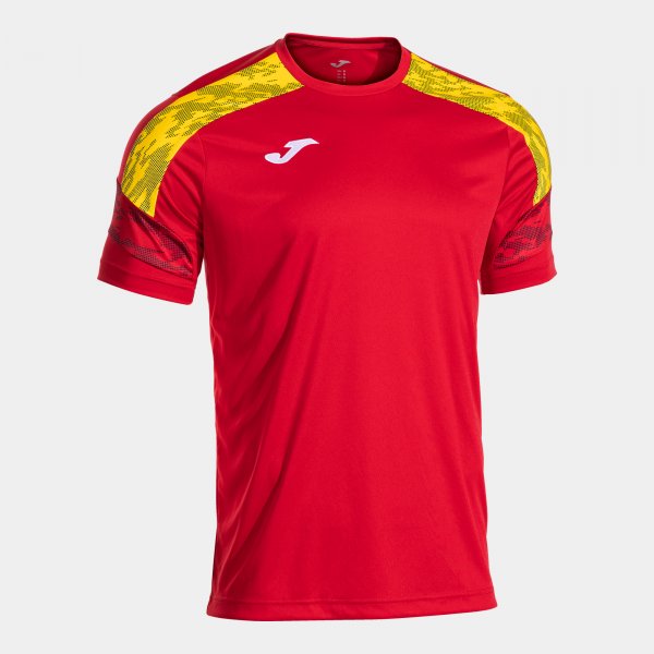 Joma Camiseta Manga Corta Championship VIII en color Rojo Amarillo - padel Joma