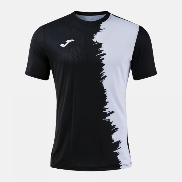 Joma Camiseta Manga Corta Picasho en color Negro Blanco - padel Joma