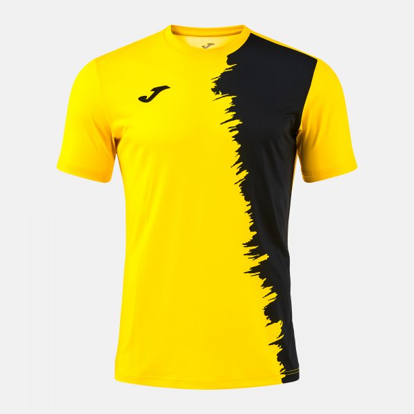 Joma Camiseta Manga Corta Picasho en color Amarillo Negro - padel Joma