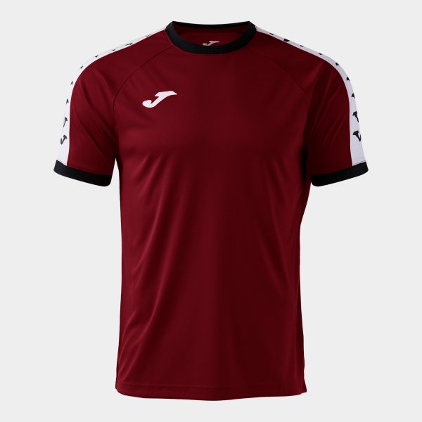Joma Camiseta Manga Corta Heroic en color Burdeos - padel Joma