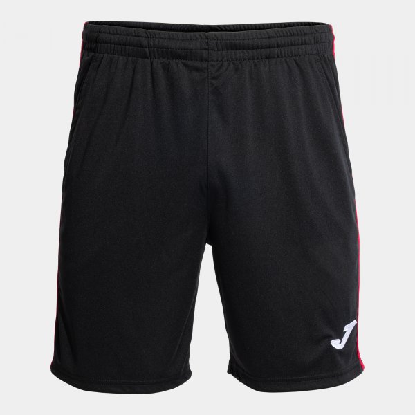Joma Bermuda Open III en color Negro Rojo - padel Joma