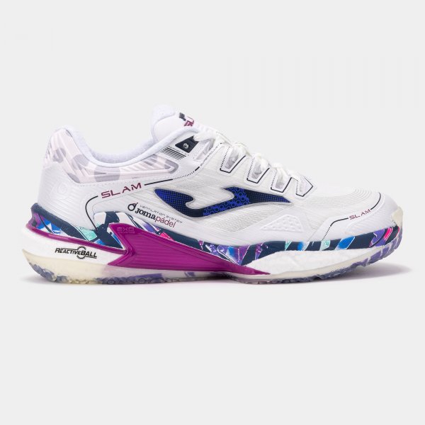 Joma Slam Men 2599 Blanco Azul - padel Joma
