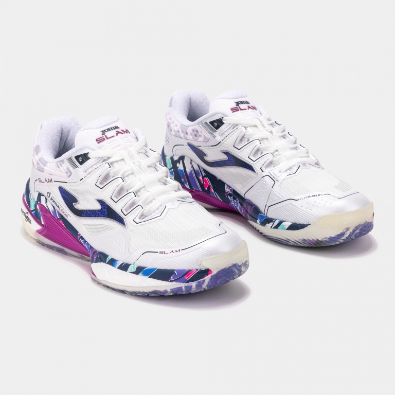 Joma Slam Men 2599 Blanco Azul - padel Joma (2)