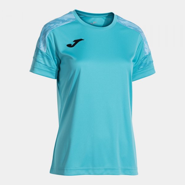 Joma Camiseta Manga Corta Championship VIII en color Turquesa Flúor - padel Joma