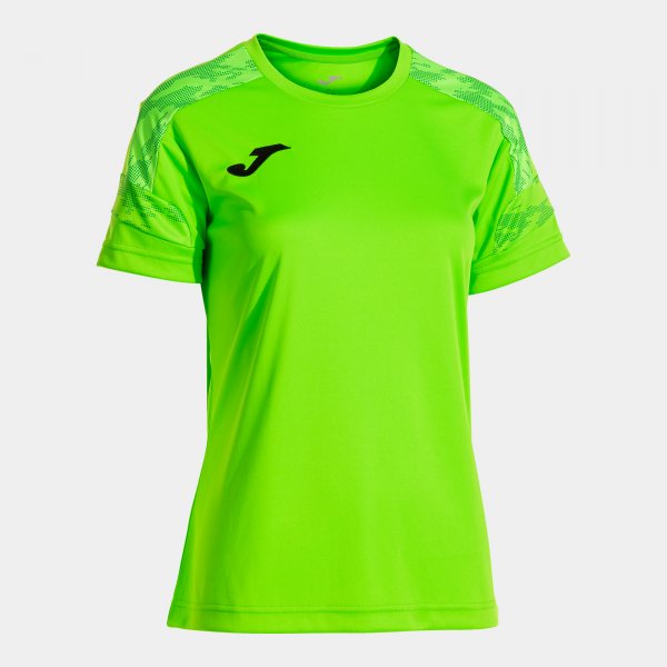 Joma Camiseta Manga Corta Championship VIII en color Verde Fluor - padel Joma