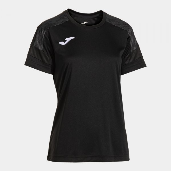 Joma Camiseta Manga Corta Championship VIII en color Negro Antracita - padel Joma