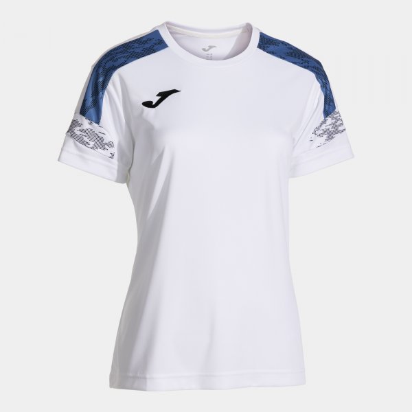 Joma Camiseta Manga Corta Championship VIII en color Blanco Royal - padel Joma