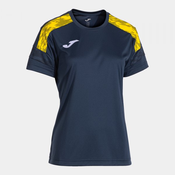 Joma Camiseta Manga Corta Championship VIII en color Dark Navy Amarillo - padel Joma
