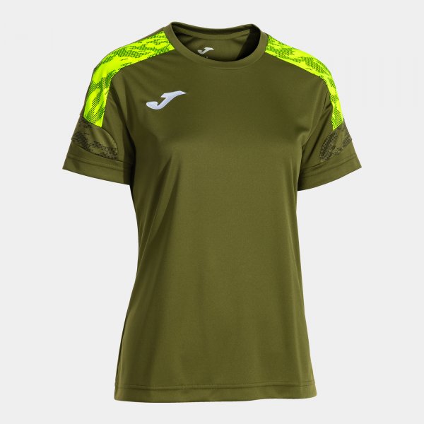 Joma Camiseta Manga Corta Championship VIII en color Verde Amarillo - padel Joma