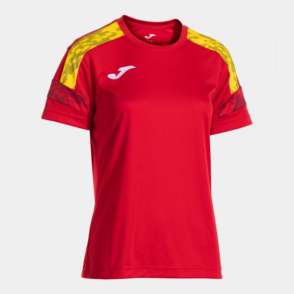 Joma Camiseta Manga Corta Championship VIII en color Rojo Amarillo - padel Joma