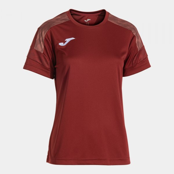 Joma Camiseta Manga Corta Championship VIII en color Burdeos - padel Joma