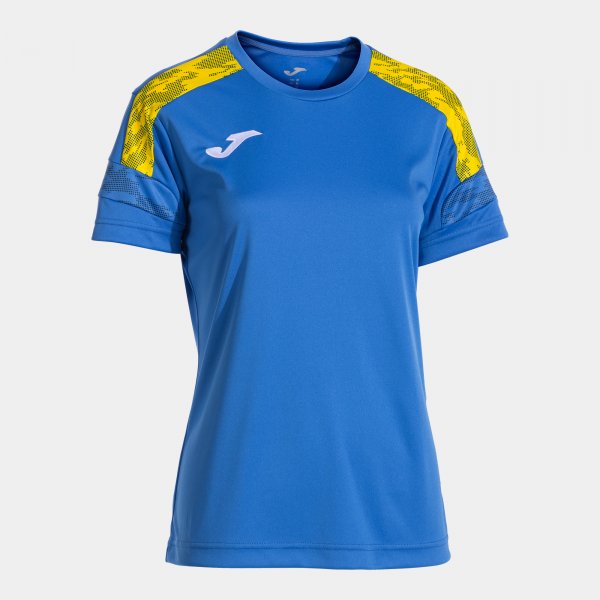 Joma Camiseta Manga Corta Championship VIII en color Royal Amarillo - padel Joma