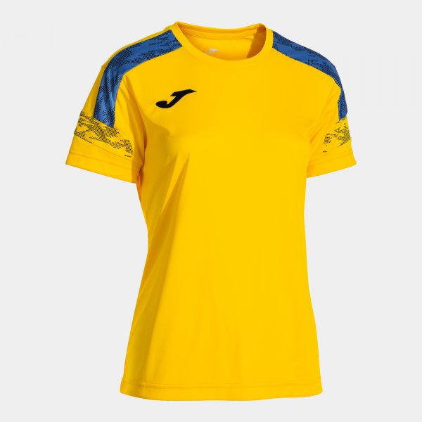Joma Camiseta Manga Corta Championship VIII en color Amarillo Royal - padel Joma