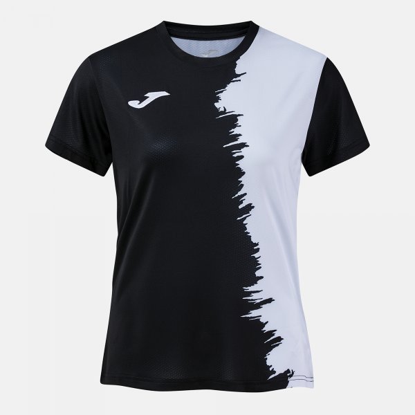 Joma Camiseta Manga Corta Picasho en color Negro Blanco - padel Joma