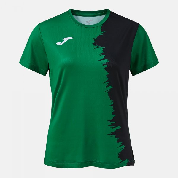 Joma Camiseta Manga Corta Picasho en color Verde Negro - padel Joma