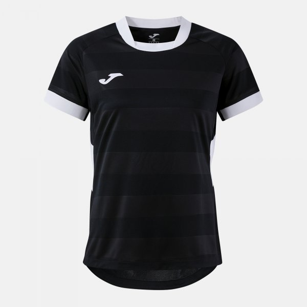 Joma Camiseta Manga Corta Toletum VII en color Negro Blanco - padel Joma