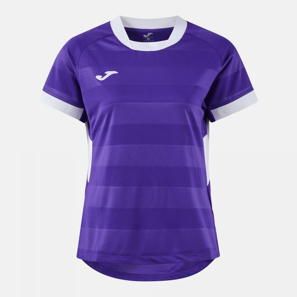 Joma Camiseta Manga Corta Toletum VII en color Violeta Blanco - padel Joma