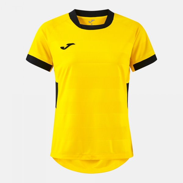 Joma Camiseta Manga Corta Toletum VII en color Amarillo Negro - padel Joma