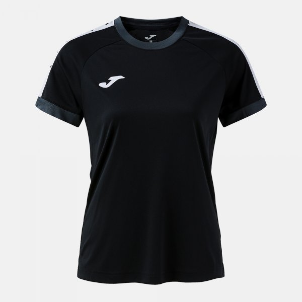Joma Camiseta Manga Corta Heroic en color Negro Antracita - padel Joma