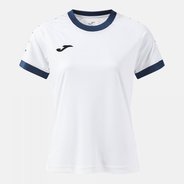 Joma Camiseta Manga Corta Heroic en color Blanco Dark Navy - padel Joma