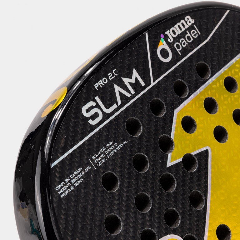 Joma Slam PRO Premier Pádel Negro Amarillo - padel Joma (8)