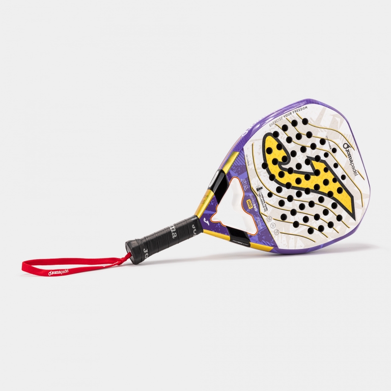 Pala Premier Pádel Valladolid P2 Blanco Violeta - padel Joma (4)